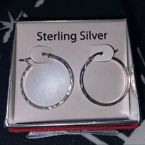 Sterling silver hoop Earrings